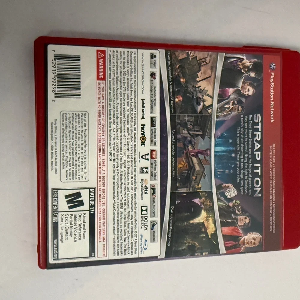 Sony PS3 Saints Row The Third - Red and Purple